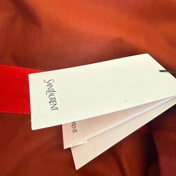 SAINT LAURENT JACKET IN COTTON COGNAC - Picture 17 of 17